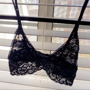 H&M Divided Basics Lacey Black Bralette Size 2
